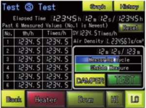 เครื่องจะคำนวณอัตราการแลกเปลี่ยนอากาศแบบอัตโนมัติ