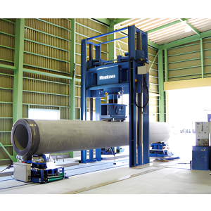 Concrete pile bending test machine