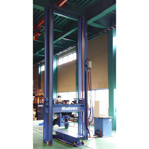 Strength testing machine for temporary construction equipment