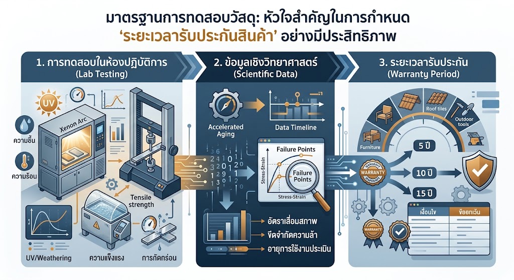 มาตรฐานการทดสอบวัสดุ: หัวใจสำคัญในการกำหนด “ระยะเวลารับประกันสินค้า” อย่างมีประสิทธิภาพ