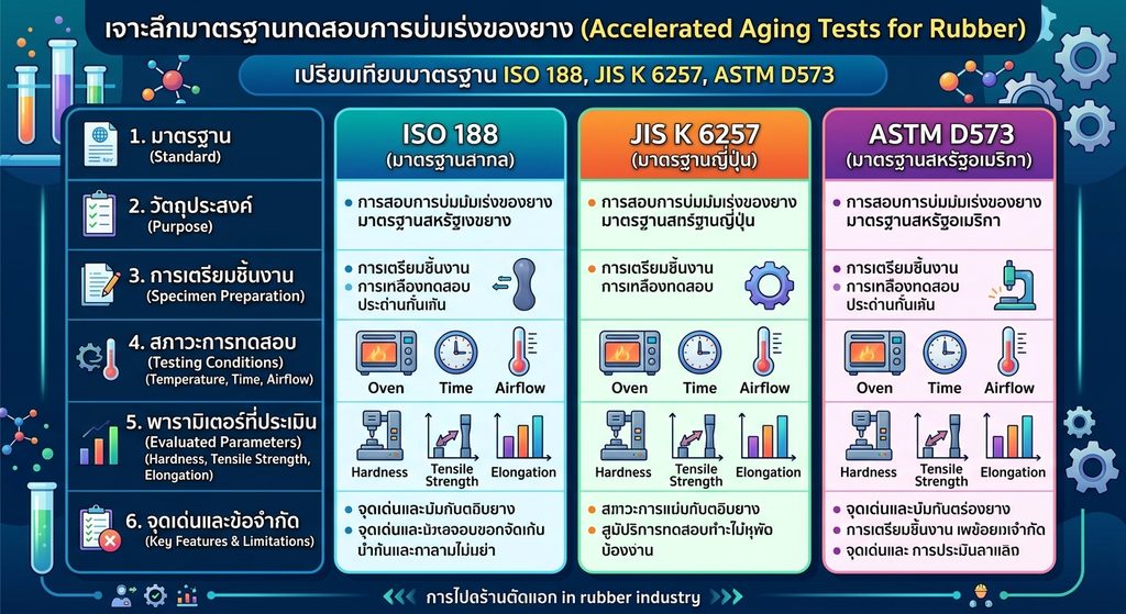 ISO 188, JIS K 6257, ASTM D573